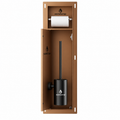 sanidump Wall-Mounted Bathroom Toilet Paper & Toilet Brush Set