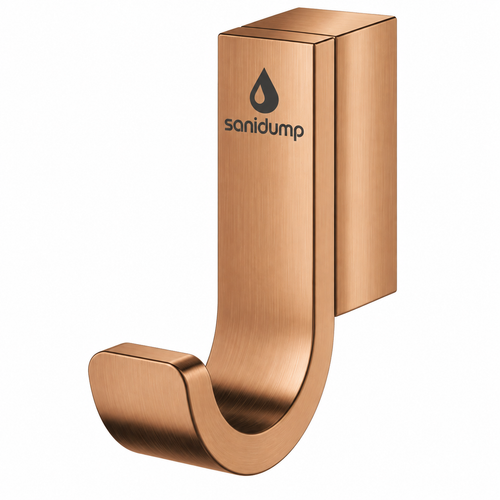sanidump Copper Bathroom Toilet Paper Holder & Toilet Brush Set