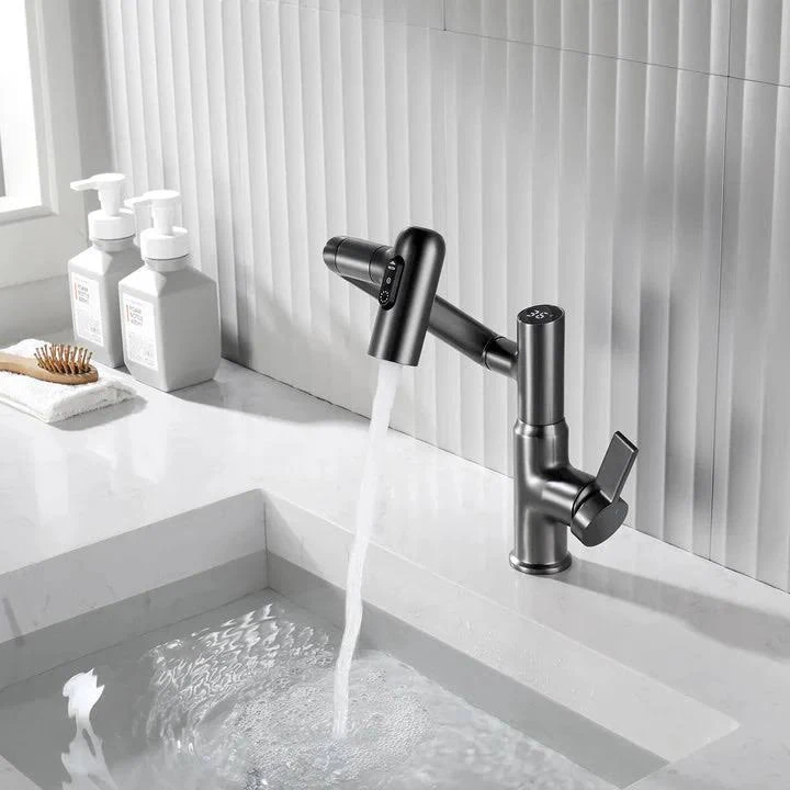 sanidump Brushed Gold Bathroom Basin Mixer Tap with Hand Shower