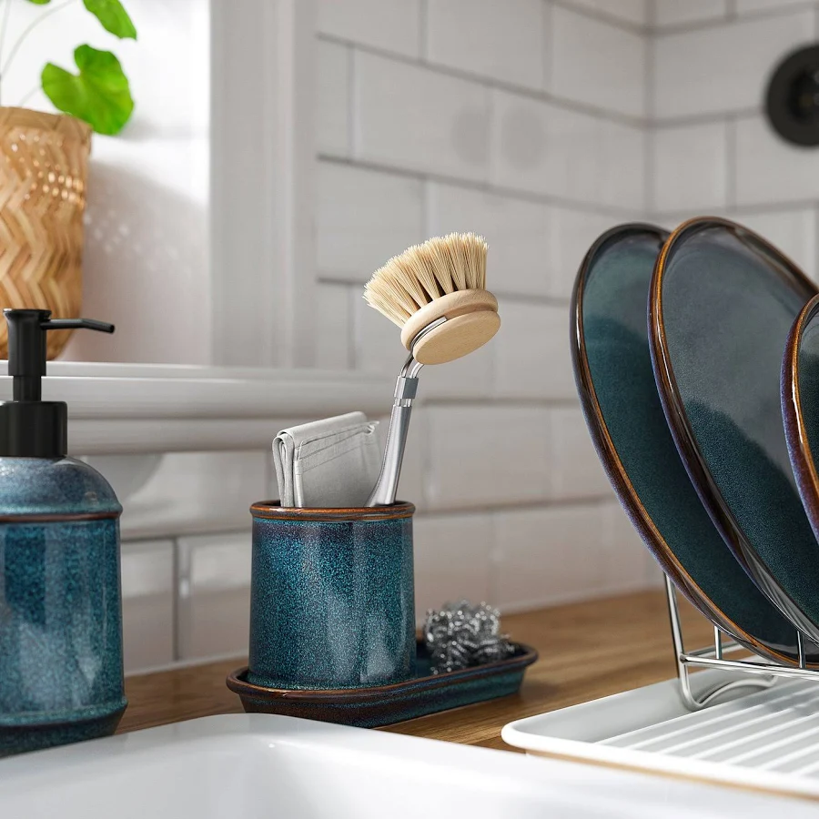 sanidump Teal Ceramic Bathroom Set – 3 Piece